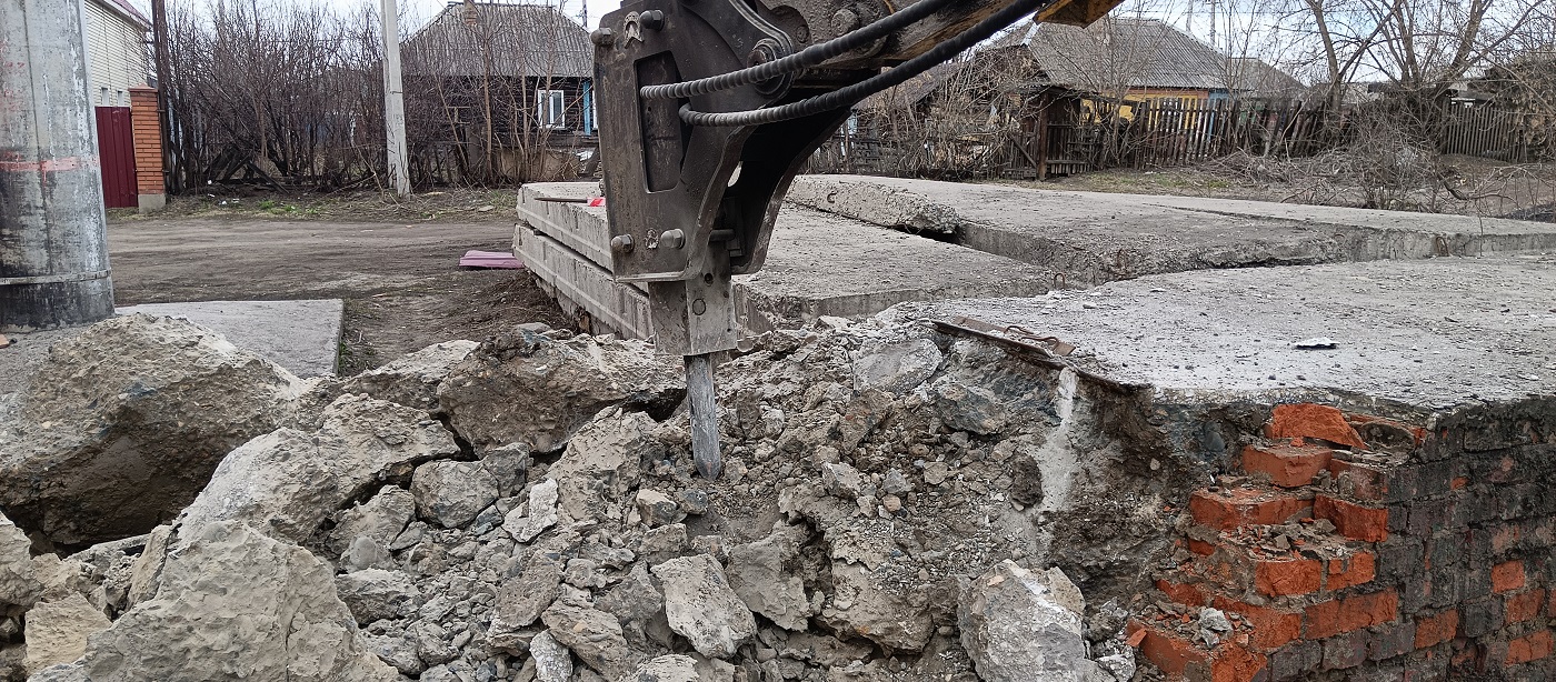 Услуги и заказ гидромолотов для демонтажных работ в Кемеровской области
